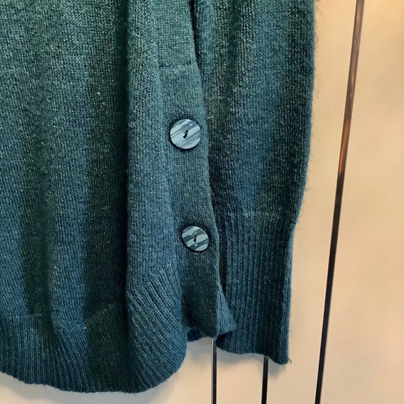 Kismet teal Blue cowl turtleneck Sweater Small - Picture 2 of 6